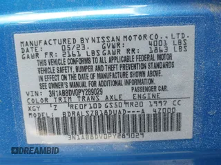 2023 Nissan Sentra SR with VIN 3N1AB8DV0PY289029, listed as a IAAI auction lot 41918957 with 25,910 mi miles and . Bid and sale history available at DreamBid. Image 9.