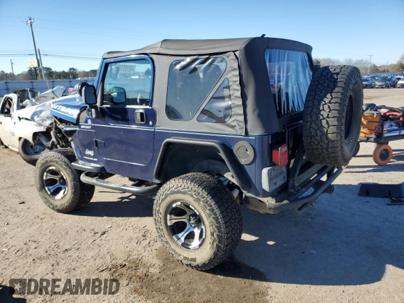 2005 Jeep Wrangler Sport with VIN 1J4FA49S85P300851, listed as a Copart auction lot 42197705 with 126,322 mi miles and Salvage Title. Bid and sale history available at carsss.com. Image 2.