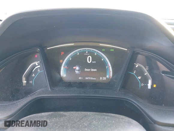 2019 Honda Civic Sedan LX with VIN 2HGFC2F61KH558416, listed as a IAAI auction lot 41636764 with 47,910 mi miles. Bid and sale history available at carsss.com. Image 7.