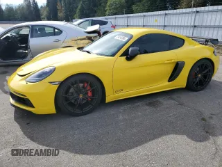 2018 Porsche 718 Cayman S with VIN WP0AB2A84JK279683, listed as a Copart auction lot 73414284 with 48,619 mi miles and Salvage Title. Bid and sale history available at DreamBid. Image 1.