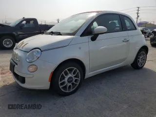 2015 FIAT 500 Pop with VIN 3C3CFFDR2FT562005, listed as a Copart auction lot 64523215 with 59,559 mi miles and Clean title. Bid and sale history available at DreamBid. Image 1.