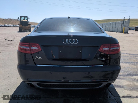 2011 Audi A6 Premium Plus with VIN WAUFGAFB3BN031282, listed as a Copart auction lot 52895245 with 89,663 mi miles and Salvage title. Bid and sale history available at DreamBid. Image 6.