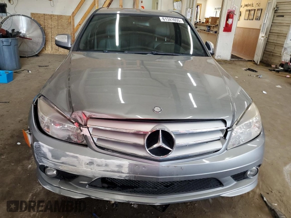 2009 Mercedes-Benz C 300 Sport with VIN WDDGF54X19F210169, listed as a Copart auction lot 61341655 with 190,275 mi miles and Salvage title. Bid and sale history available at DreamBid. Image 5.