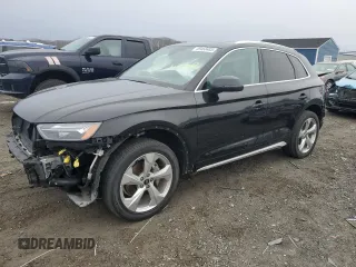 2021 Audi Q5 Premium Plus with VIN WA1BAAFY9M2035407, listed as a Copart auction lot 49468485 with 36,830 mi miles and Salvage Title. Bid and sale history available at carsss.com. Image 1.