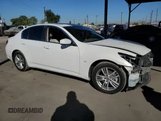2015 Infiniti Q40 with VIN JN1CV6AP7FM502358, listed as a Copart auction lot 79194474 with Not Provided miles and Salvage Title. Bid and sale history available at carsss.com. Image 4.