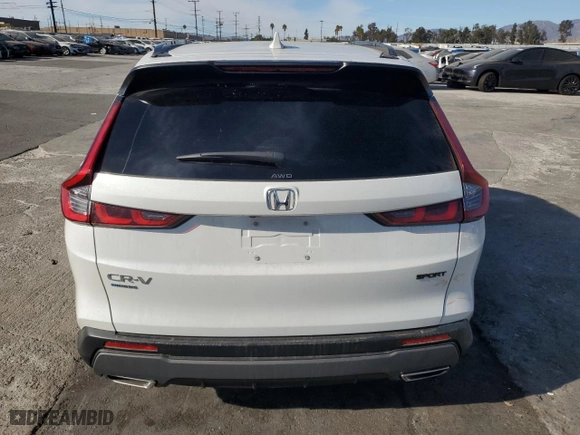 2024 Honda CR-V Hybrid Sport with VIN 7FARS6H58RE074418, listed as a Copart auction lot 86335744 with 7,852 mi miles and Salvage Title. Bid and sale history available at carsss.com. Image 6.