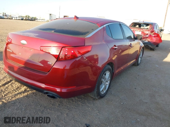 2013 Kia Optima LX with VIN 5XXGM4A71DG221343, listed as a IAAI auction lot 41740680 with 149,618 mi miles. Bid and sale history available at carsss.com. Image 4.