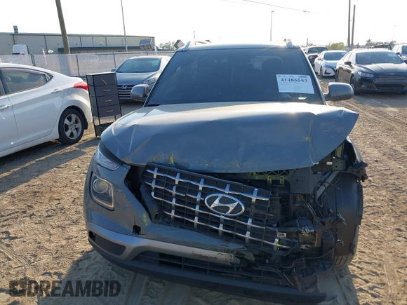 2022 Hyundai Venue SEL with VIN KMHRC8A39NU184906, listed as a IAAI auction lot 41486553 with 31,740 mi miles and . Bid and sale history available at DreamBid. Image 12.