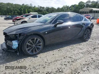 2024 Lexus IS 350 F Sport with VIN JTHGZ1B25R5080788, listed as a Copart auction lot 58954675 with 8,686 mi miles and Salvage title. Bid and sale history available at DreamBid. Image 1.