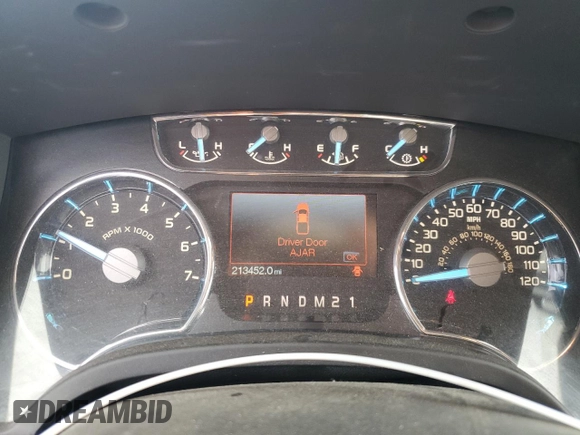 2012 Ford F-150 XL with VIN 1FTFW1CF5CKD44754, listed as a Copart auction lot 49608675 with 213,452 mi miles and Clean Title. Bid and sale history available at carsss.com. Image 9.