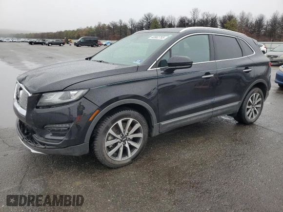 2019 Lincoln MKC Reserve with VIN 5LMCJ3D92KUL27556, listed as a Copart auction lot 48962755 with 54,075 mi miles and Salvage Title. Bid and sale history available at DreamBid. Image 1.