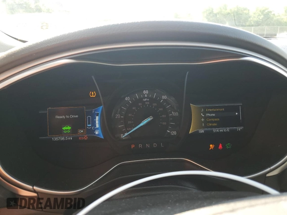 2016 Ford Fusion SE Hybrid z VIN 3FA6P0LU5GR377735, wystawiony jako Copart lot #58791955 z przebiegiem 135 798 mil mil oraz Szkoda całkowita • Salvage title. Historia ofert i sprzedaży dostępna na DreamBid. Obrazek 9.