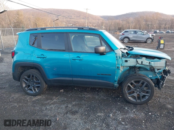 2021 Jeep Renegade Latitude with VIN ZACNJDBB7MPM53764, listed as a IAAI auction lot 41364522 with 58,457 mi miles. Bid and sale history available at carsss.com. Image 13.
