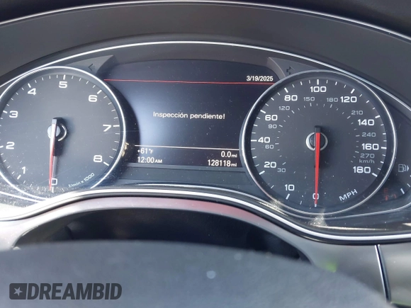 2013 Audi A6 2.0T Premium Plus with VIN WAUDFAFC5DN056383, listed as a IAAI auction lot 42023949 with 128,118 mi miles. Bid and sale history available at carsss.com. Image 7.