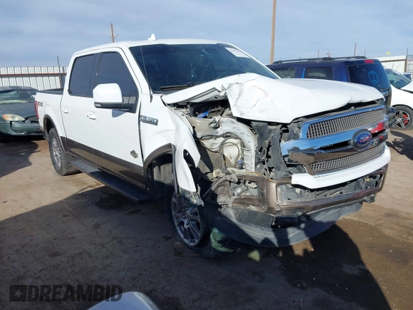 2018 Ford F-150 XL z VIN 1FTEW1EGXJFC82212, wystawiony jako IAAI lot #41597792 z przebiegiem 192 724 mil mil oraz . Historia ofert i sprzedaży dostępna na DreamBid. Obrazek 1.