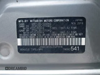 2020 Mitsubishi Outlander ES with VIN JA4AZ3A35LZ021814, listed as a IAAI auction lot 42455892 with 78,670 mi miles and . Bid and sale history available at DreamBid. Image 9.