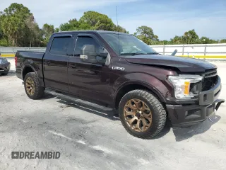 2018 Ford F-150 XL with VIN 1FTEW1CG6JKC16041, listed as a Copart auction lot 54222015 with 61,568 mi miles and Salvage title. Bid and sale history available at DreamBid. Image 4.