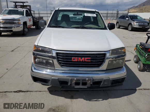 2007 GMC Canyon SL with VIN 1GTCS149078156279, listed as a Copart auction lot 53717255 with 108,885 mi miles and Salvage Title. Bid and sale history available at carsss.com. Image 5.