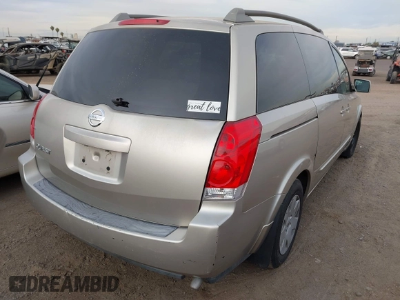 2005 Nissan Quest SE with VIN 5N1BV28U25N126993, listed as a IAAI auction lot 40958737 with 138,064 mi miles. Bid and sale history available at carsss.com. Image 4.