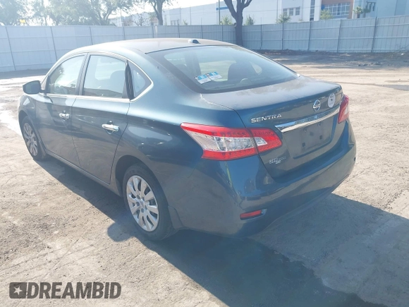 2015 Nissan Sentra S with VIN 3N1AB7AP9FY302732, listed as a IAAI auction lot 42130515 with 147,684 mi miles. Bid and sale history available at carsss.com. Image 3.