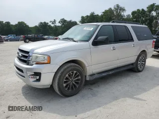 2015 Ford Expedition Max XLT with VIN 1FMJK1HT8FEF15077, listed as a Copart auction lot 55824385 with 145,895 mi miles and Salvage title. Bid and sale history available at DreamBid. Image 1.