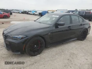 2024 BMW M3 with VIN WBS53AY04RFR96736, listed as a Copart auction lot 43559435 with 2,286 mi miles and Non Repairable. Bid and sale history available at carsss.com. Image 1.
