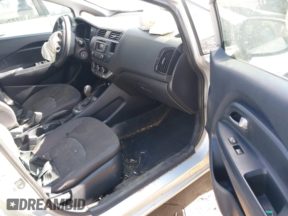2013 Kia Rio LX with VIN KNADM4A37D6135384, listed as a IAAI auction lot 41740058 with 166,866 mi miles. Bid and sale history available at carsss.com. Image 5.