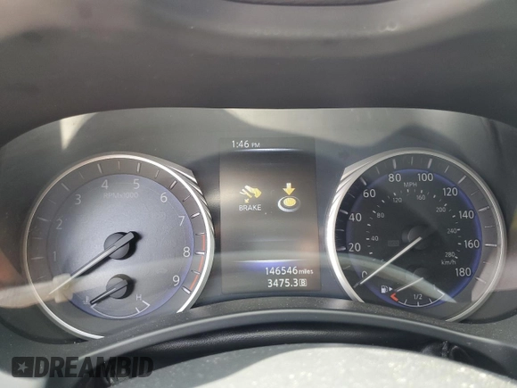 2014 Infiniti Q50 Premium with VIN JN1BV7ARXEM684039, listed as a Copart auction lot 59368355 with 146,546 mi miles and Clean title. Bid and sale history available at DreamBid. Image 9.