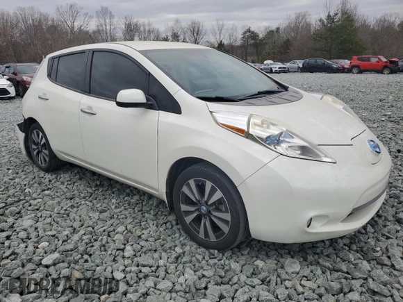 2014 Nissan LEAF SL with VIN 1N4AZ0CP1EC331815, listed as a Copart auction lot 49393085 with 76,817 mi miles and Salvage Title. Bid and sale history available at carsss.com. Image 4.