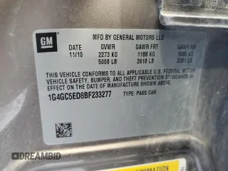 2011 Buick LaCrosse CXL with VIN 1G4GC5ED8BF233277, listed as a Copart auction lot 53104915 with 172,087 mi miles and Salvage Title. Bid and sale history available at carsss.com. Image 12.