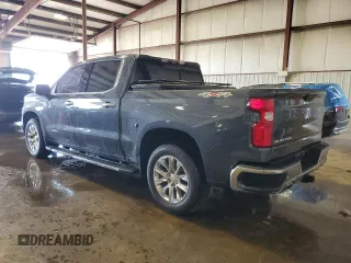 2021 Chevrolet Silverado 1500 LTZ with VIN 1GCUYGED1MZ220280, listed as a Copart auction lot 55361055 with 33,805 mi miles and Salvage Title. Bid and sale history available at DreamBid. Image 2.