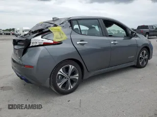 2018 Nissan LEAF SV with VIN 1N4AZ1CP9JC308525, listed as a Copart auction lot 54156725 with 4,596 mi miles and Salvage title. Bid and sale history available at DreamBid. Image 3.