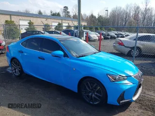 2019 Lexus IS with VIN JTHC81D26K5036447, listed as a IAAI auction lot 41845737 with 78,478 mi miles. Bid and sale history available at carsss.com. Image 1.