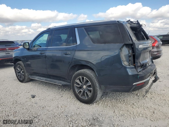 2021 Chevrolet Tahoe LS with VIN 1GNSCMED7MR413335, listed as a Copart auction lot 72067984 with 47,795 mi miles and Salvage Title. Bid and sale history available at carsss.com. Image 2.