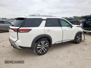 2024 Nissan Pathfinder Platinum with VIN 5N1DR3DG5RC277704, listed as a Copart auction lot 57171205 with 16,360 mi miles and Salvage title. Bid and sale history available at DreamBid. Image 3.
