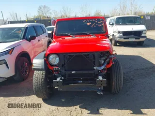 2020 Jeep Wrangler Unlimited Willys with VIN 1C4HJXDN5LW130646, listed as a IAAI auction lot 41979764 with 66,244 mi miles and . Bid and sale history available at DreamBid. Image 12.