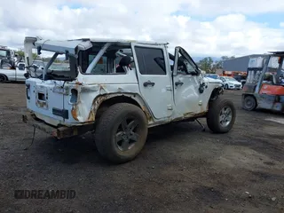 2017 Jeep Wrangler Unlimited Sahara with VIN 1C4BJWEG2HL517759, listed as a IAAI auction lot 41969322 with 0 mi miles. Bid and sale history available at carsss.com. Image 4.