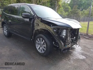 2019 Honda Pilot EX-L z VIN 5FNYF5H52KB041345, wystawiony jako IAAI lot #42029069 z przebiegiem 55 231 mil mil oraz . Historia ofert i sprzedaży dostępna na DreamBid. Obrazek 1.