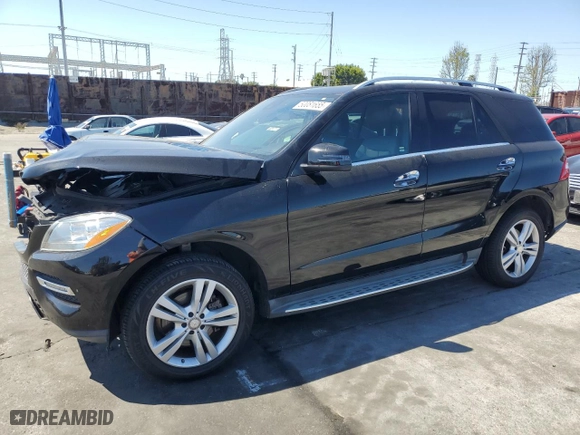 2013 Mercedes-Benz M-Class ML 350 with VIN 4JGDA5HB5DA117179, listed as a Copart auction lot 50081655 with 102,866 mi miles and Salvage Title. Bid and sale history available at carsss.com. Image 1.
