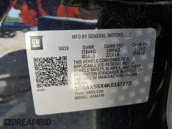 2019 Cadillac CTS Luxury AWD z VIN 1G6AX5SX4K0147273, wystawiony jako Copart lot #54537985 z przebiegiem 58 167 mil mil oraz Szkoda całkowita • Salvage title. Historia ofert i sprzedaży dostępna na DreamBid. Obrazek 12.