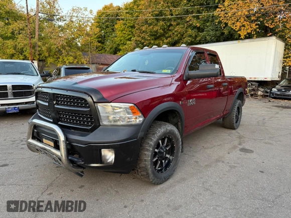 2015 Ram 1500 Tradesman with VIN 1C6RR7FM1FS580976, listed as a Copart auction lot 86202734 with 128,452 mi miles and Clean title. Bid and sale history available at DreamBid. Image 2.