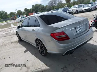 2012 Mercedes-Benz C-Class C 250 Sport with VIN WDDGF4HB8CA704655, listed as a IAAI auction lot 40293590 with 156,117 mi miles. Bid and sale history available at carsss.com. Image 3.