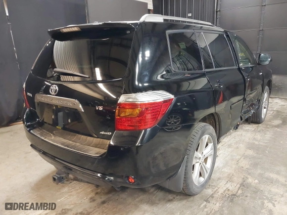 2009 Toyota Highlander Sport with VIN JTEES43A492140190, listed as a IAAI auction lot 41704919 with 137,973 mi miles. Bid and sale history available at carsss.com. Image 4.
