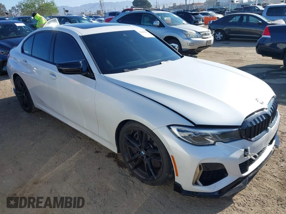 2020 BMW 3 Series M340i with VIN WBA5U7C02LFH69972, listed as a IAAI auction lot 41869845 with 45,926 mi miles. Bid and sale history available at carsss.com. Image 1.