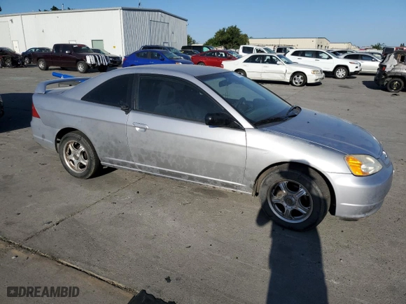 2003 Honda Civic LX with VIN 1HGEM225X3L036961, listed as a Copart auction lot 58660274 with 0 mi miles and Salvage Title. Bid and sale history available at carsss.com. Image 4.