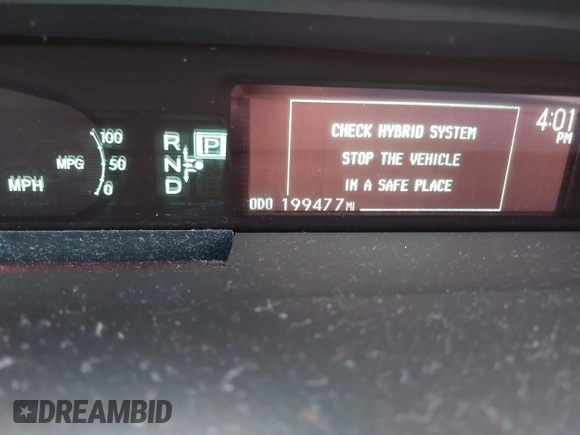 2013 Toyota Prius One with VIN JTDKN3DU1D1618162, listed as a IAAI auction lot 42003928 with 199,477 mi miles. Bid and sale history available at carsss.com. Image 15.
