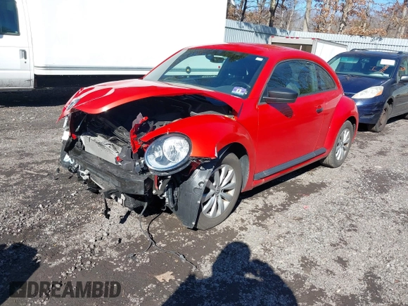2017 Volkswagen Beetle 1.8T Fleet with VIN 3VWF17AT7HM618771, listed as a IAAI auction lot 41595088 with 67,943 mi miles. Bid and sale history available at carsss.com. Image 2.
