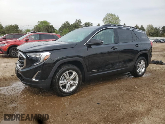 2020 GMC Terrain SLE with VIN 3GKALTEV9LL339448, listed as a Copart auction lot 55517915 with 33,250 mi miles and Salvage title. Bid and sale history available at DreamBid. Image 1.