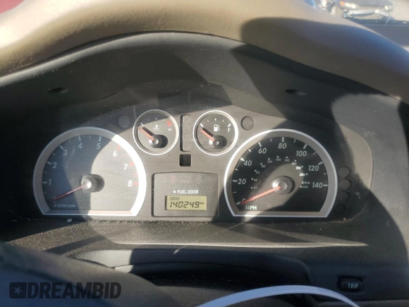 2005 Hyundai Santa Fe GLS with VIN KM8SC13E45U999022, listed as a Copart auction lot 76957124 with 140,249 mi miles and Clean Title. Bid and sale history available at carsss.com. Image 9.