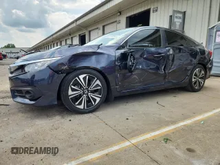 2018 Honda Civic EX-T z VIN JHMFC1F3XJX034267, wystawiony jako Copart lot #62783565 z przebiegiem 61 603 mil mil oraz Szkoda całkowita • Salvage title. Historia ofert i sprzedaży dostępna na DreamBid. Obrazek 1.